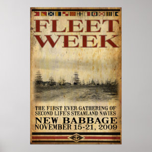 Hastig veckaaffisch poster