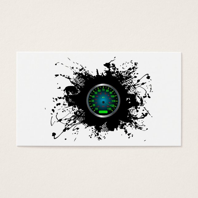 Hastighet Emblem Urban Stil 5 Visitkort (Framsidan)