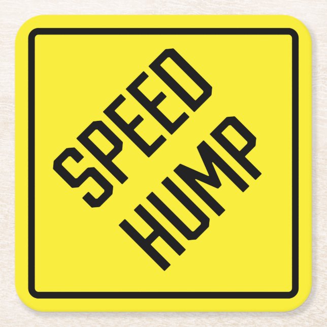 Hastighet hump Papper Underlägg (Framsidan)