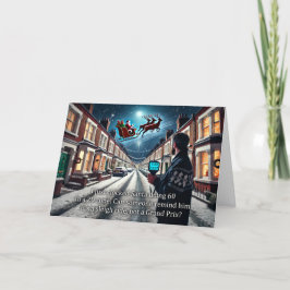 Hastighet julhälsningskort 2024 helgkort