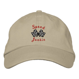 Hastighet Junkie Tävla Cap Broderad Keps