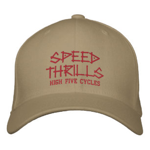HASTIGHET THRILLS hat Broderad Keps