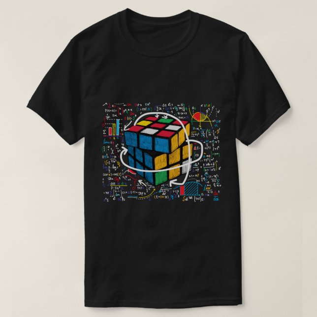 Hastigheten kuberar konkurrensutsatt puzzle funny  t shirt (Design framsida)