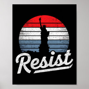 Hastigheten Resistent Frihetsgudinnan Spara Democr Poster