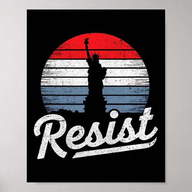 Hastigheten Resistent Frihetsgudinnan Spara Democr Poster (Framsidan)