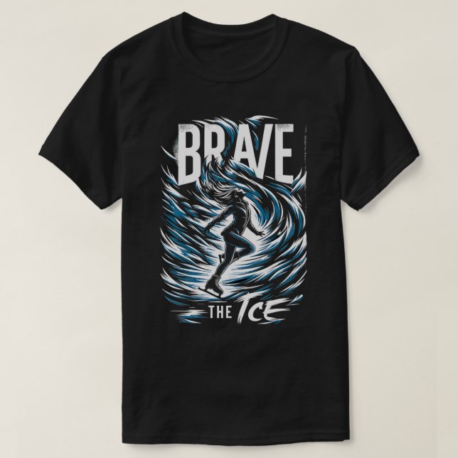 Hastigheten Skatin vid Skater av isfär Figur T Shirt (Design framsida)