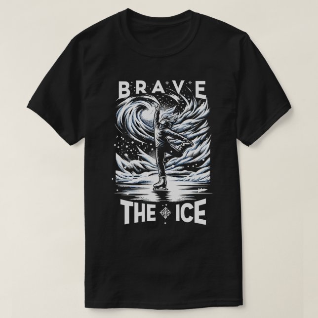 Hastigheten Skatin vid Skater av isfär Figur T Shirt (Design framsida)
