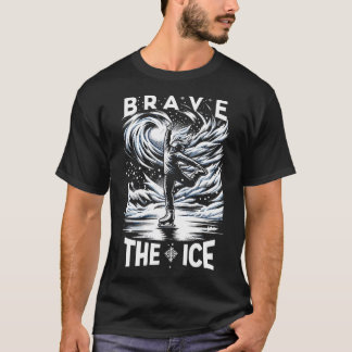 Hastigheten Skatin vid Skater av isfär Figur T Shirt