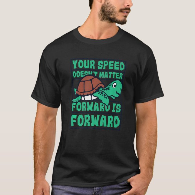 Hastigheten spelar ingen roll för framåtriktad tur t shirt (Framsida)