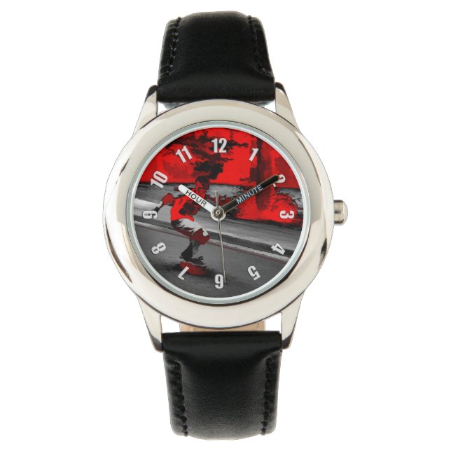 Hastighets-Skater - Skateboarder Armbandsur (Framsida)