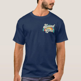 Hastighetsbegränsning Retro-regnbågskonsert-dockan T Shirt
