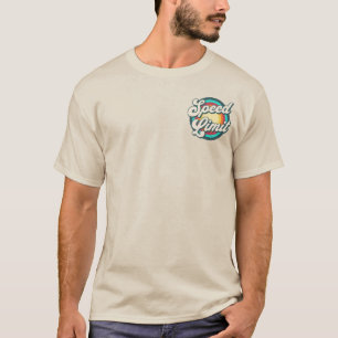 Hastighetsbegränsning Retro-regnbågskonsert-dockan T Shirt