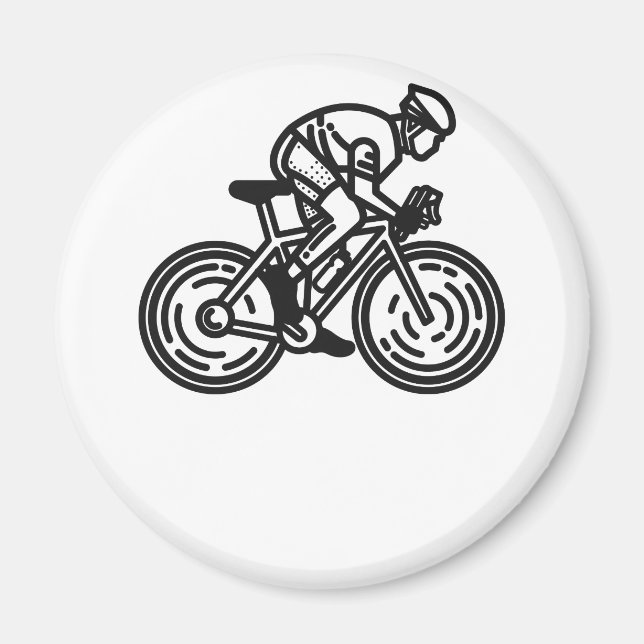hastighetscyklist magnet (Framsidan)