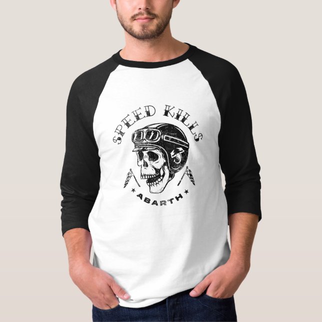 HASTIGHETSDÖDOR UTÖVER TATTOO STIL T-Shirt (Framsida)