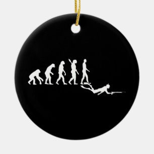 Hastighetsfiskeutveckling Julgransprydnad Keramik