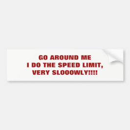 HASTIGHETSFRISTEN Bumper Sticker Bildekal