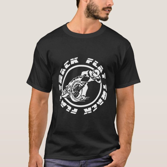 Hastighetsgående Tävla för fast spårvidd T Shirt (Framsida)