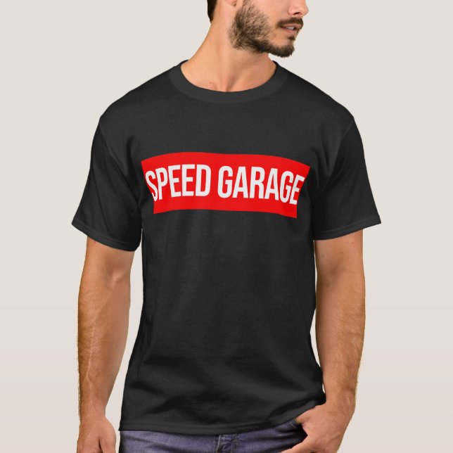 Hastighetsgarage T Shirt (Framsida)