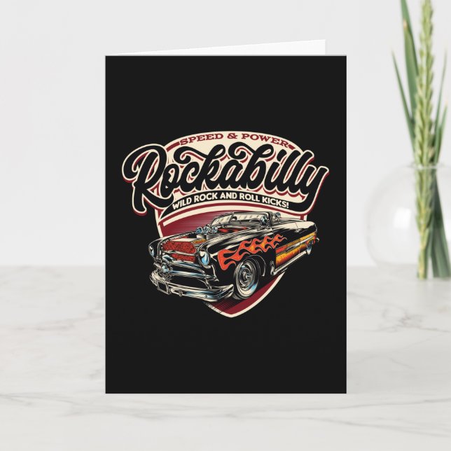 Hastighetsglödlampor för Rockabilly Hotrod - neg Kort (Framsida)