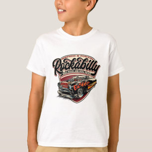 Hastighetsglödlampor för Rockabilly Hotrod - pos T Shirt