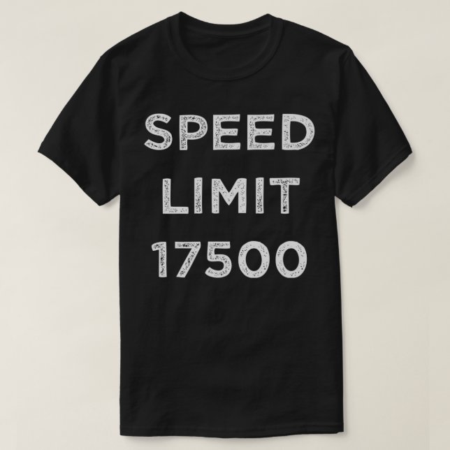Hastighetsgräns 17500 Premium T Shirt (Design framsida)