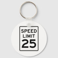 Hastighetsgräns 25 MPH-tecken