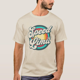 Hastighetsgräns Retro Bright Rainbow-konsert T Shirt