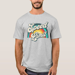 Hastighetsgräns Retro Rainbow Fläkt Klubb T Shirt