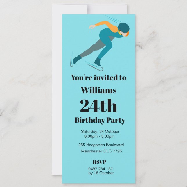 Hastighetskal Inbjudningar (Framsida)