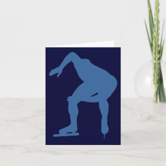 Hastighetskort för Skater Silhouette-anteckningsko Kort