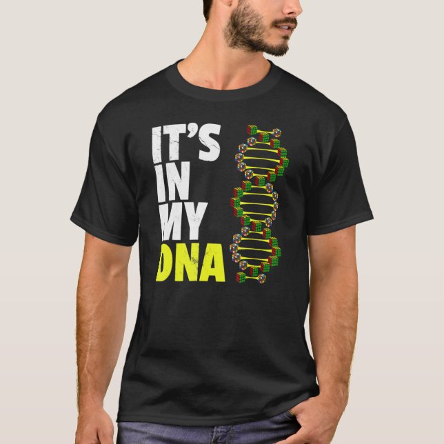 Hastighetskuvning Det är i min DNA-matburna puzzel T Shirt (Framsida)