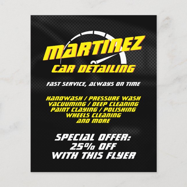 Hastighetsmätare logotyp stil flygblad (Framsidan)