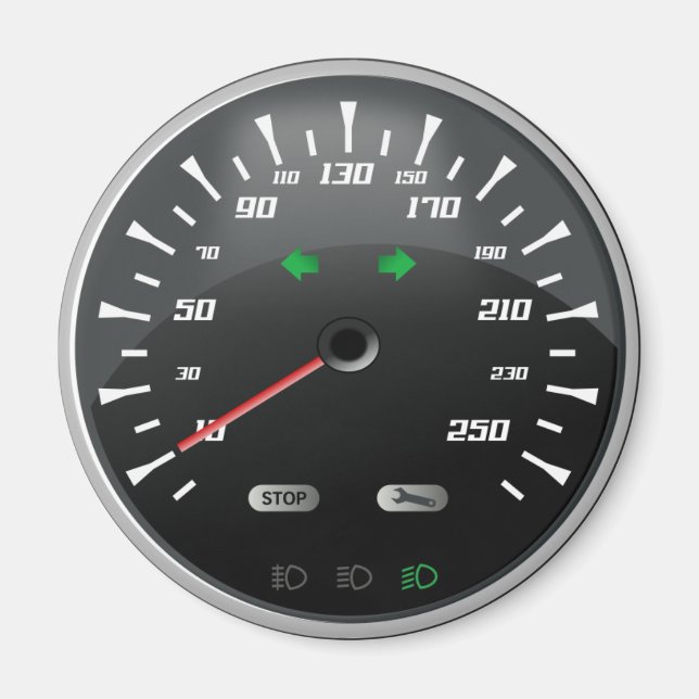 Hastighetsmätare Magnet (Framsidan)