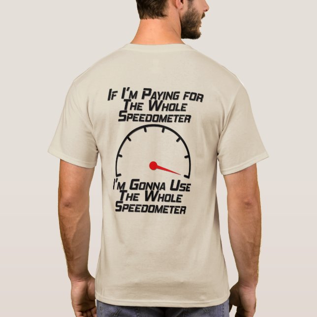Hastighetsmätare T Shirt (Baksida)
