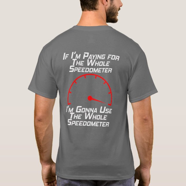 Hastighetsmätare T Shirt (Baksida)