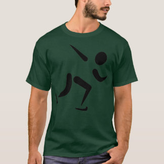 Hastighetsskridskor, logotyp t shirt