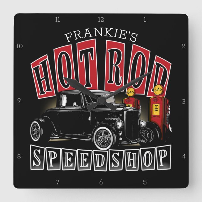 Hastighetssortering efter Hot rod, Station, Fyrkantig Klocka (Framsida)