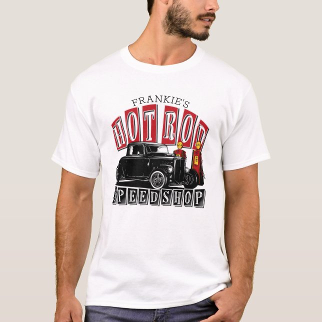 Hastighetssortering efter Hot rod, Station, T Shirt (Framsida)