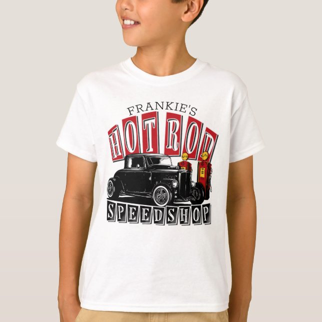 Hastighetssortering efter Hot rod, Station, T Shirt (Framsida)