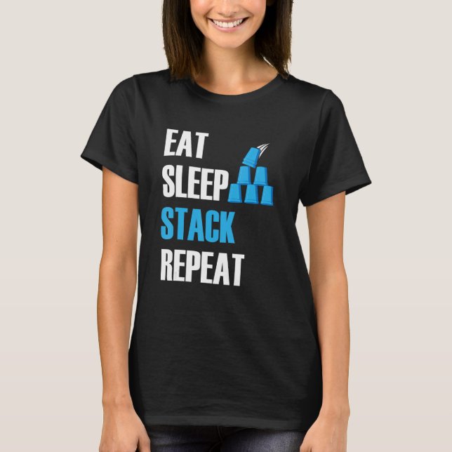 Hastighetsstaplar Kopp Hastighetsstapling Kopp Has T Shirt (Framsida)