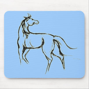 Hästillustration Mousepad Musmatta