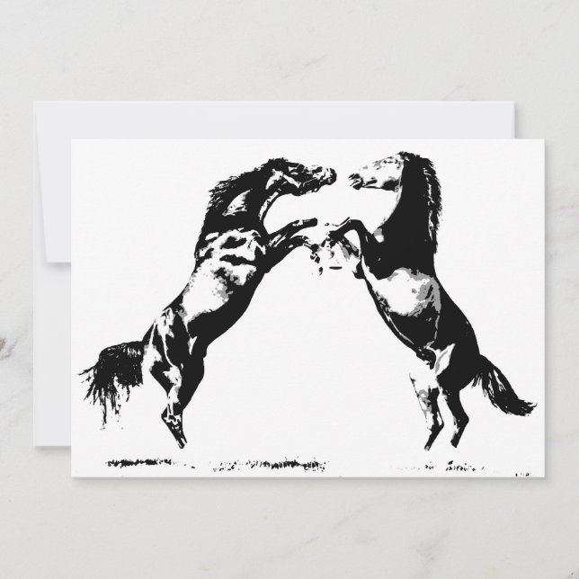 Hästinbjudan - Hästdjur Inbjudan (Framsida)