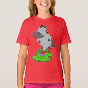 Hästinfogade rockor Inline Skates T Shirt