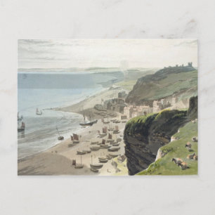 Hastings från Öster Cliff från "A Voyage Arou Vykort
