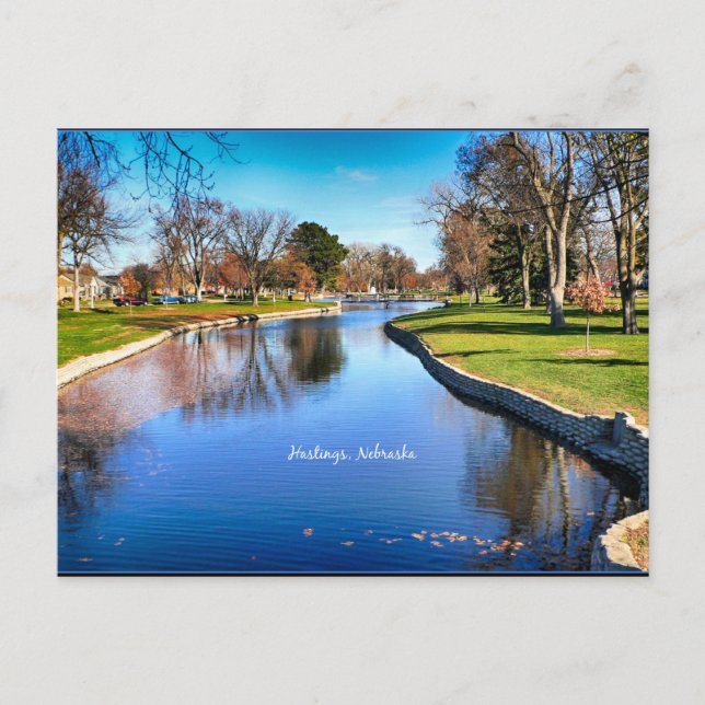 Hastings, landskapsfoto från Nebraska Vykort (Framsida)