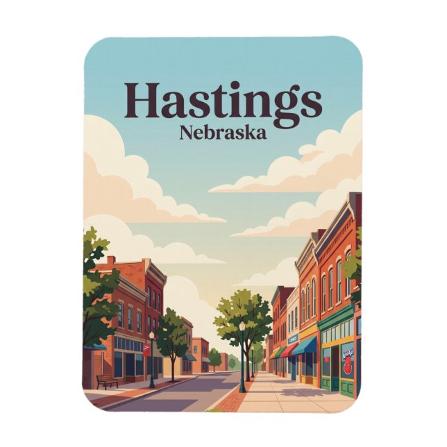 Hastings, Nebraska Magnet (Vertikal)