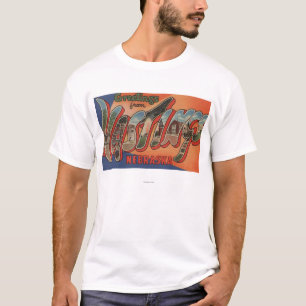 Hastings Nebraska - stora brevplatser Tee Shirt