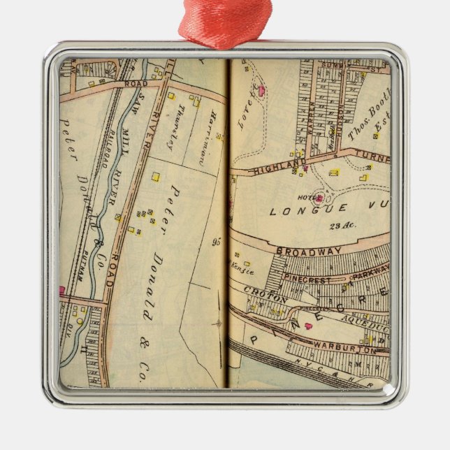 Hastings, New York Julgransprydnad Metall (Framsidan)