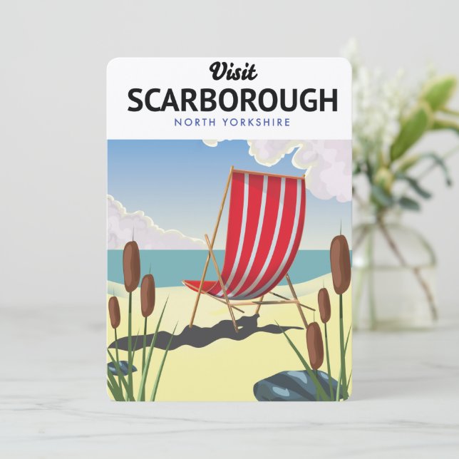 Hastings North Yorkshire strandaffisch. Inbjudningar (Stående Fram)