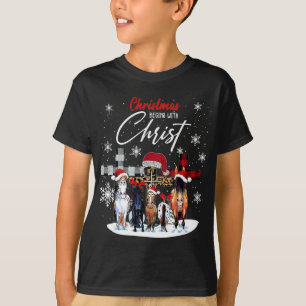 Hästjulen börjar med Kristus Bullmastiff Xma T Shirt